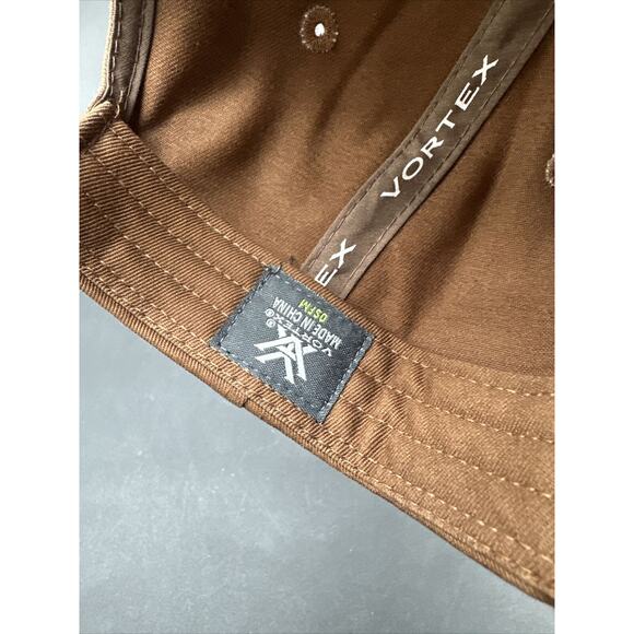 Vortex Optics Go Big Patch Cap - Tan & Brown Snapback Adjustable Hat - Picture 5 of 6